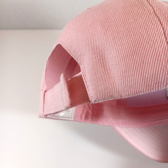 Texas Hat Baseball Cap Pink Denim Adjustable Embroidered Logo Lone Star State Tx - Picture 7 of 9